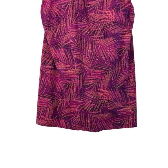 Lands End High Neck Swim Dress One Piece Swimsuit Violet Rose 10 - Picture 3 of 11
